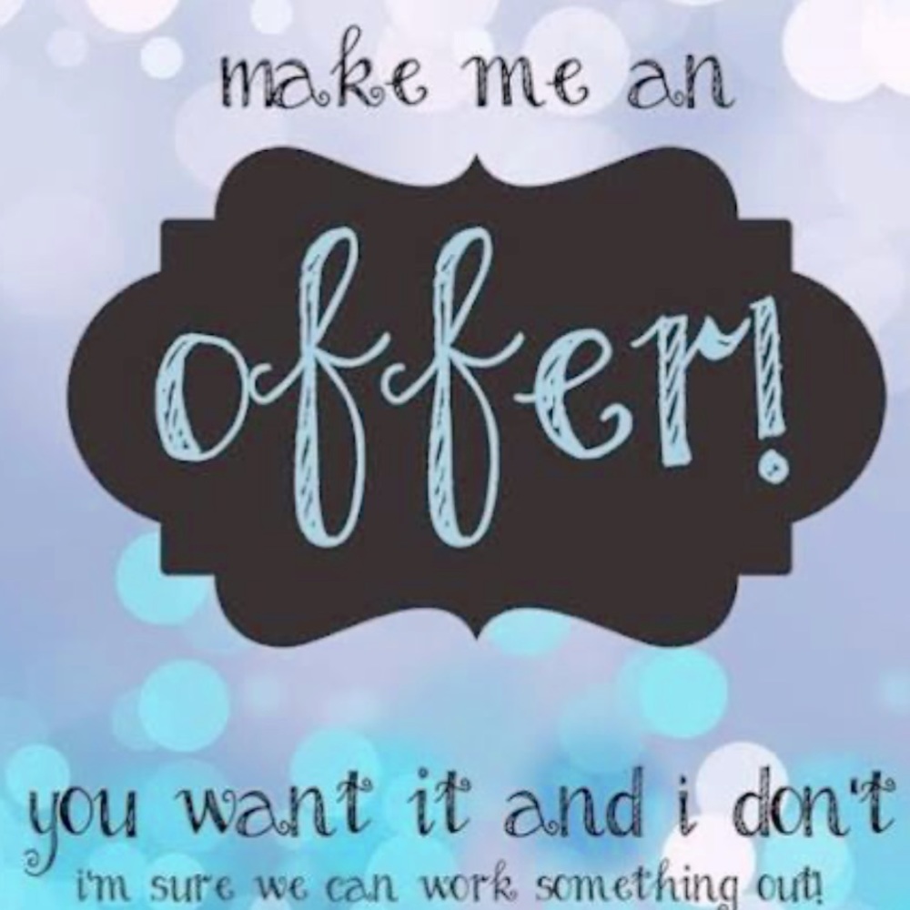 Accepts offers :)